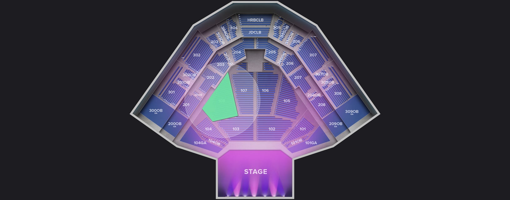 Seat view from Lower