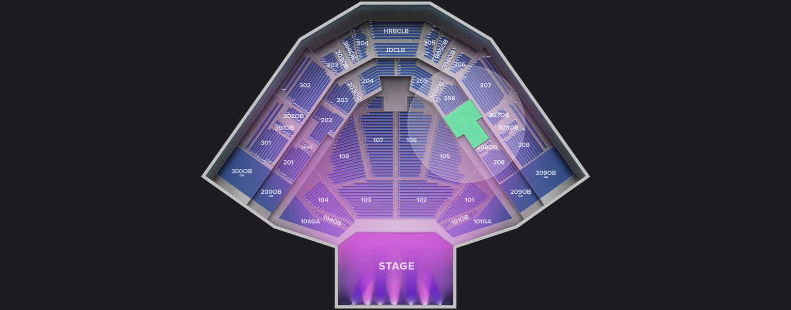 Seat view from Middle