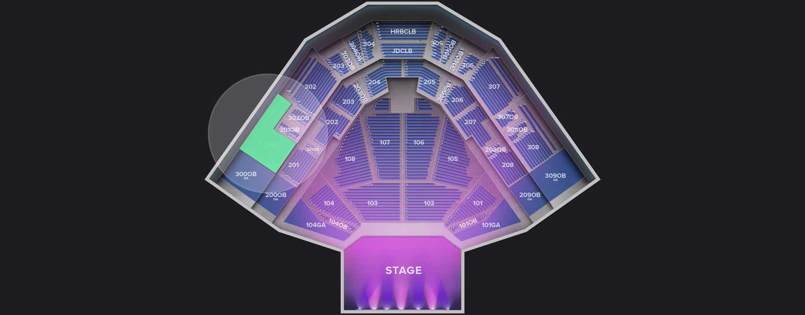 Seat view from Upper