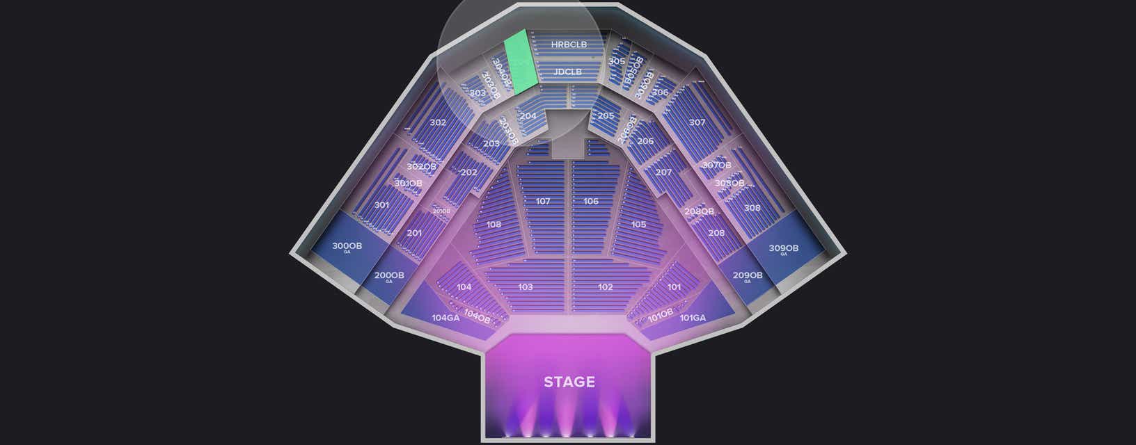 Seat view from Upper