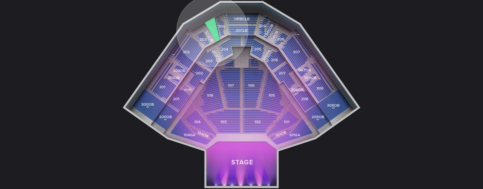 Seat view from Obstructed View