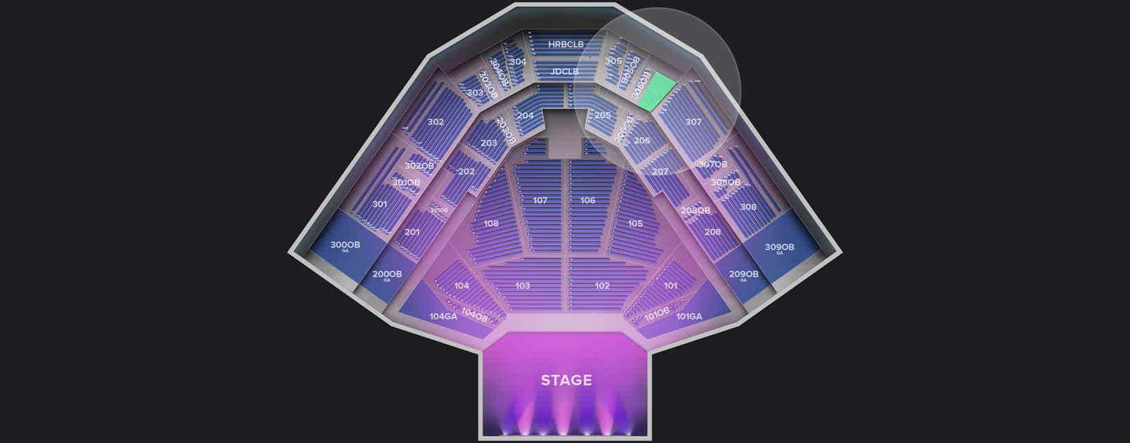 Seat view from Upper