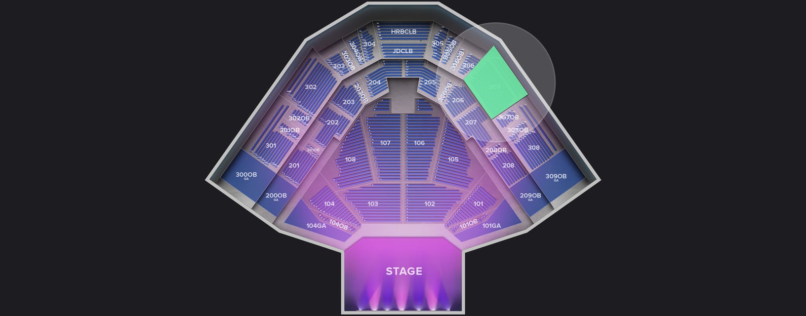 Seat view from Upper