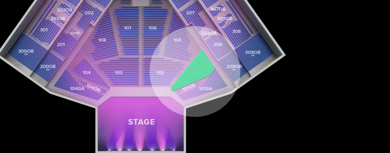 Seat view from Lower