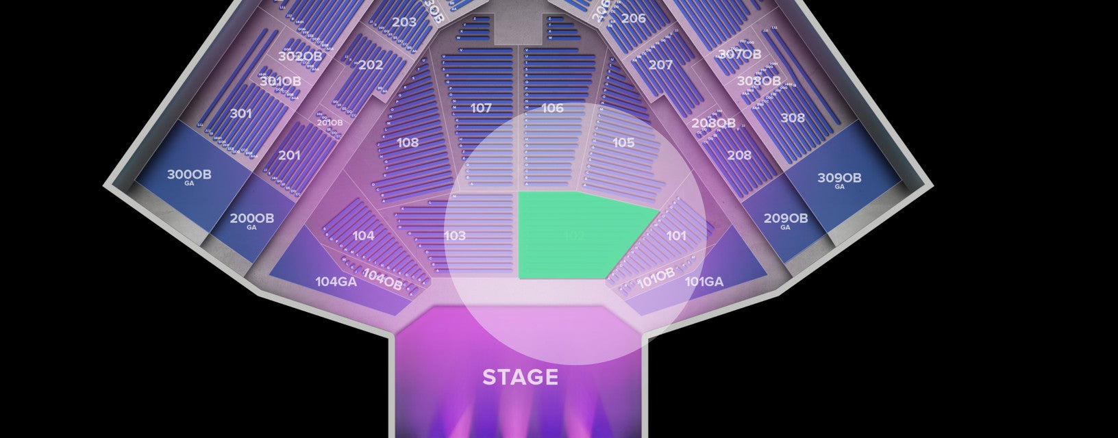 Seat view from Lower