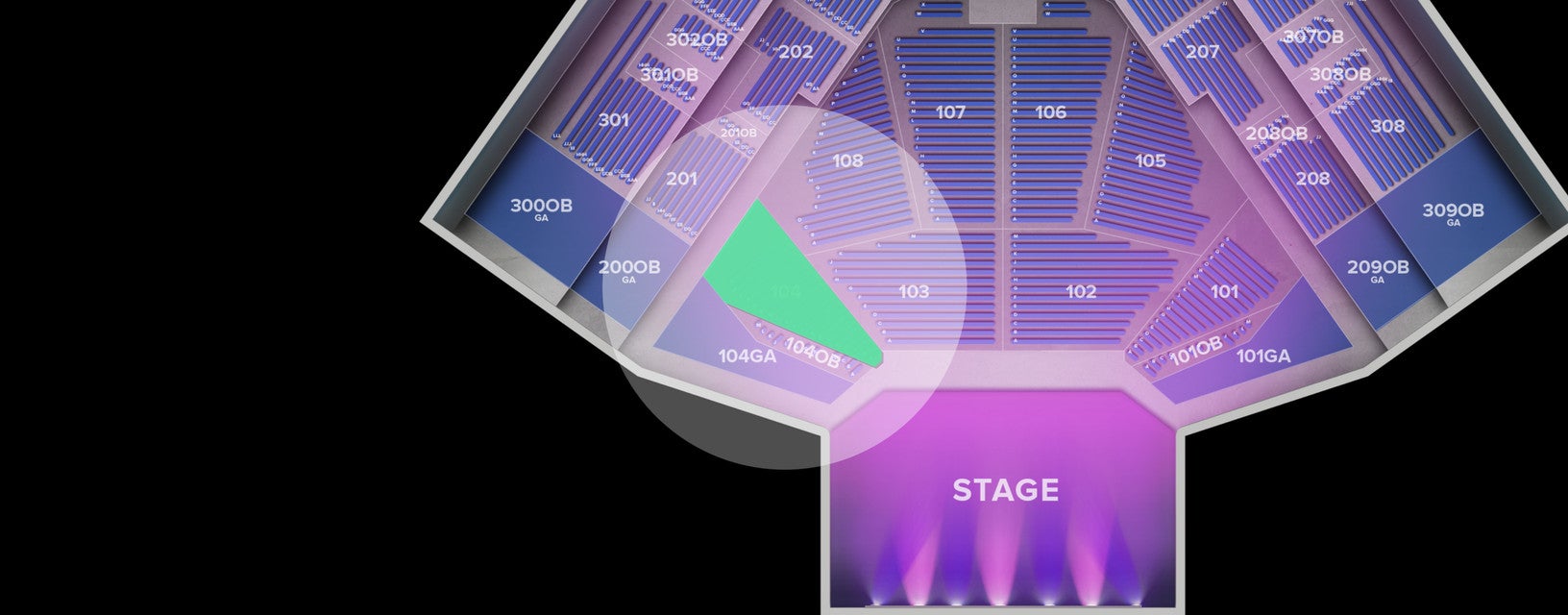 Seat view from Lower