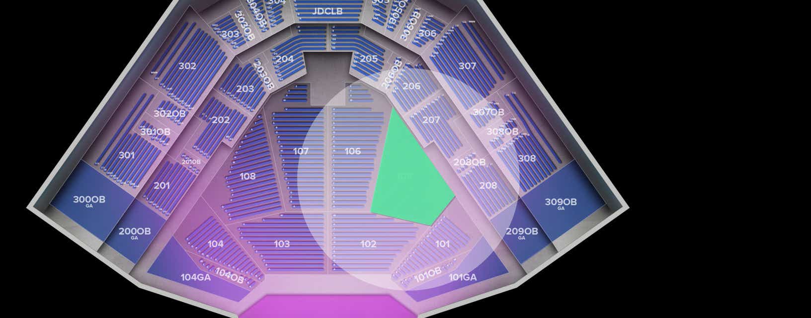 Seat view from Lower