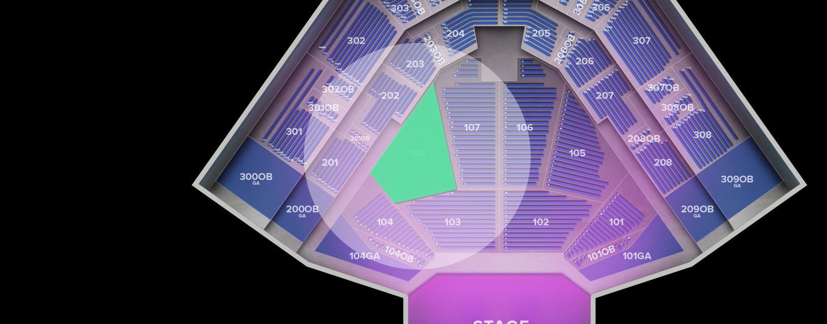 Seat view from Lower