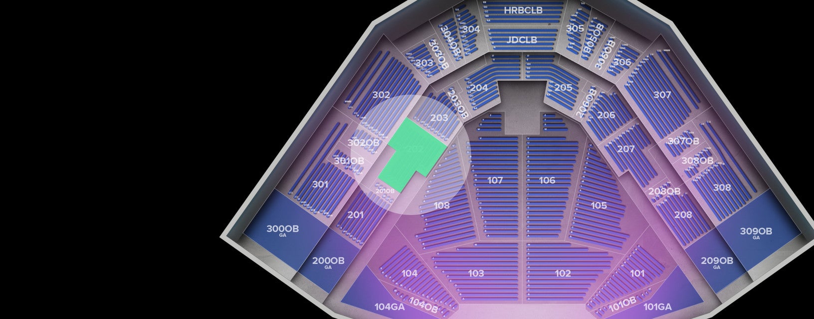 Seat view from Middle