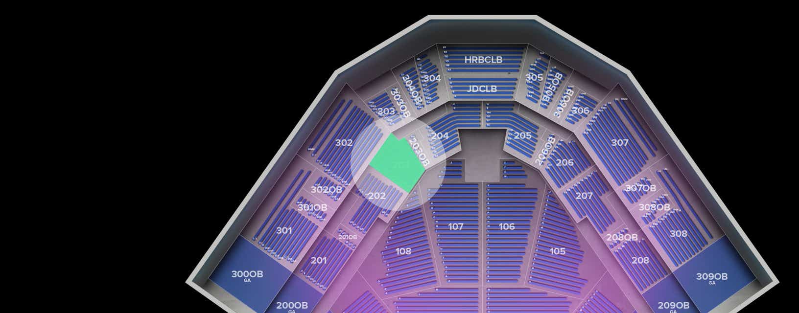 Seat view from Middle