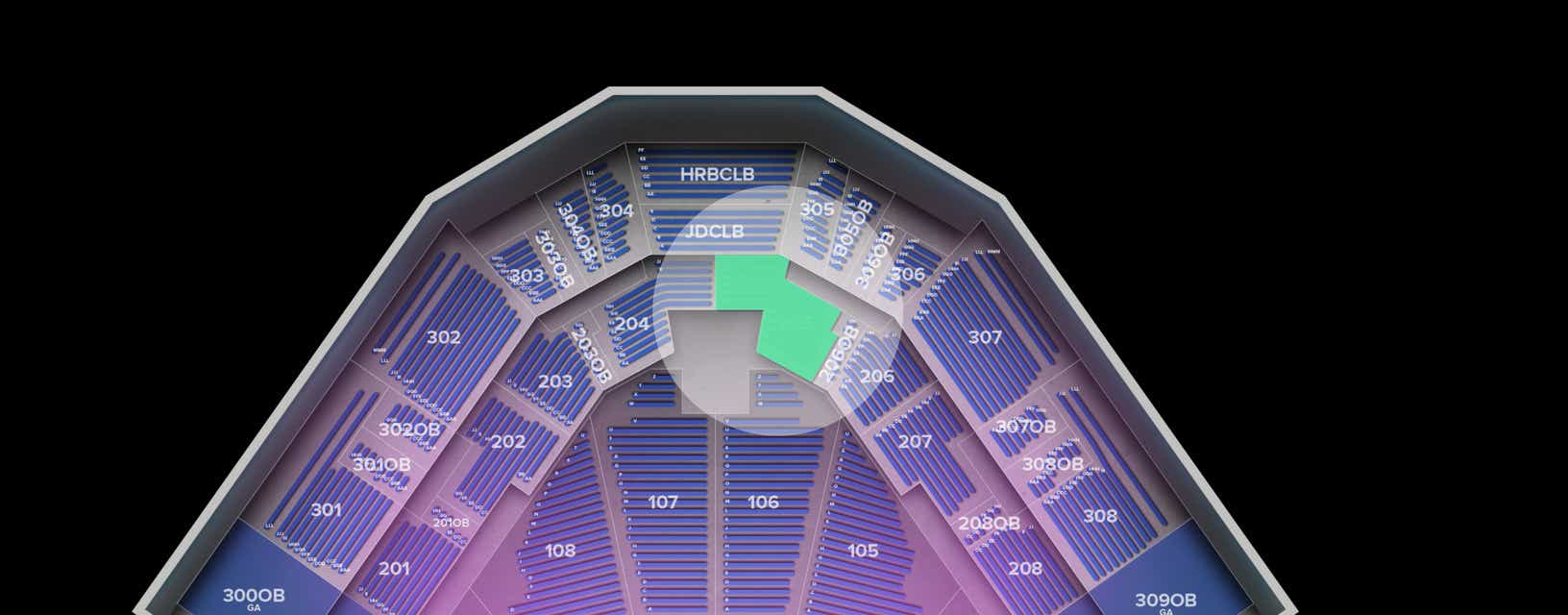 Seat view from Middle