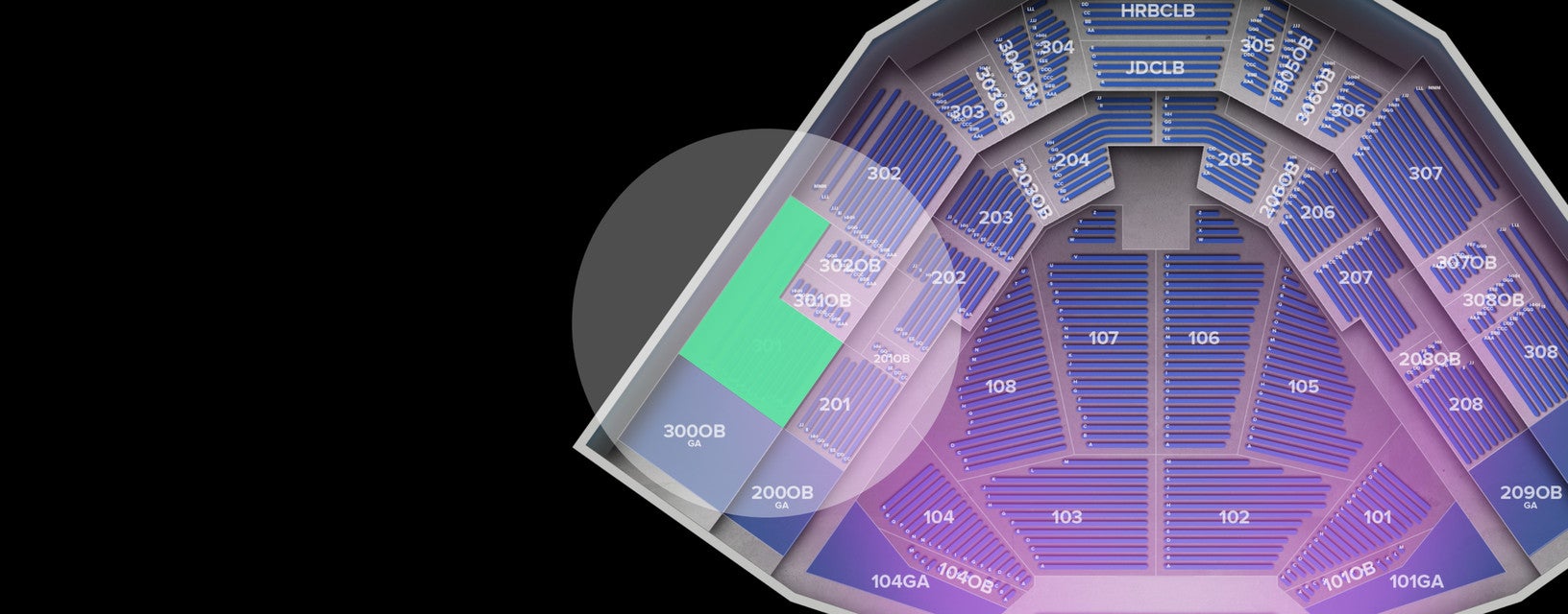 Seat view from Upper