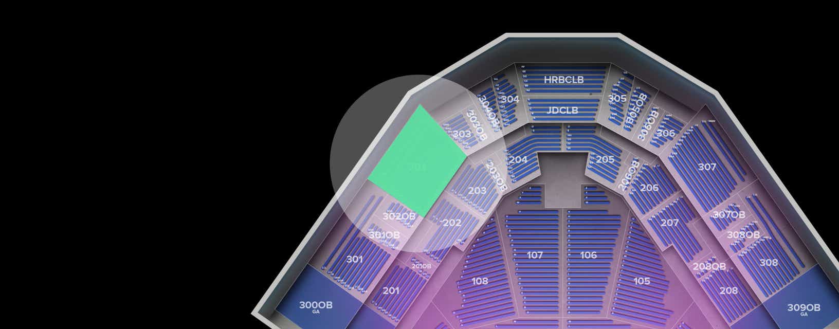 Seat view from Upper