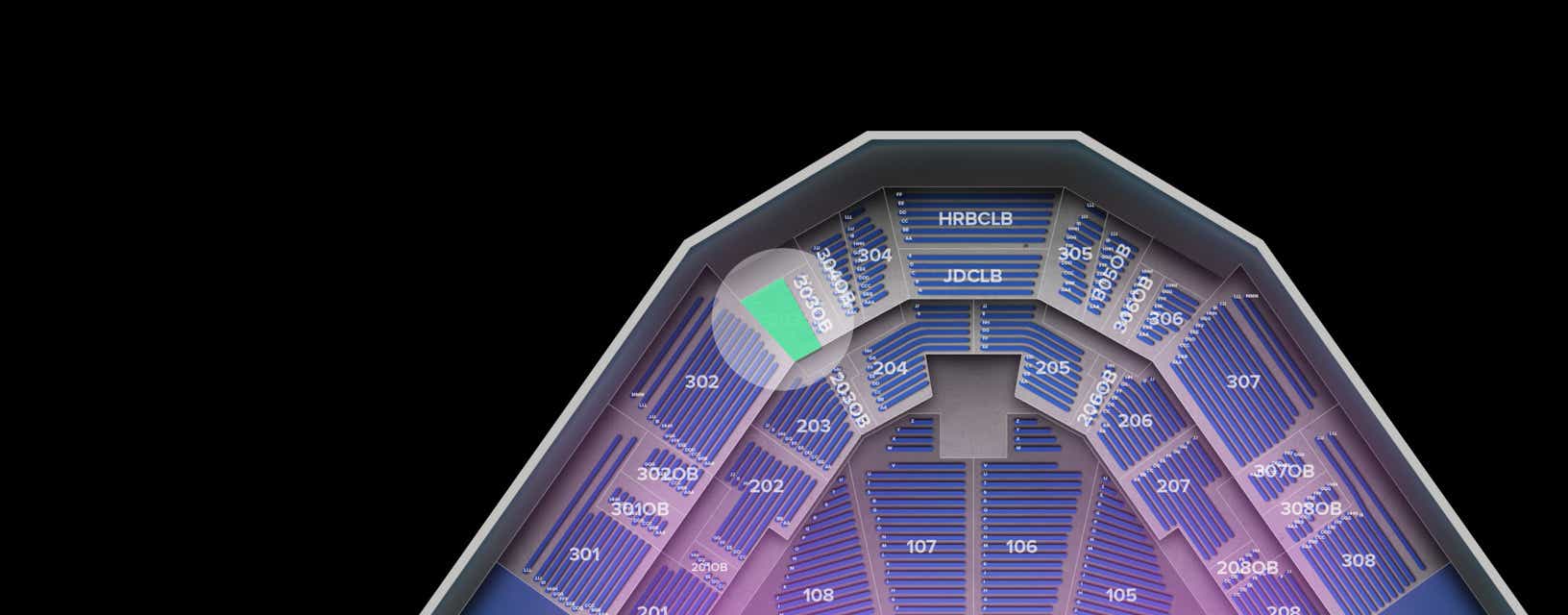 Seat view from Upper