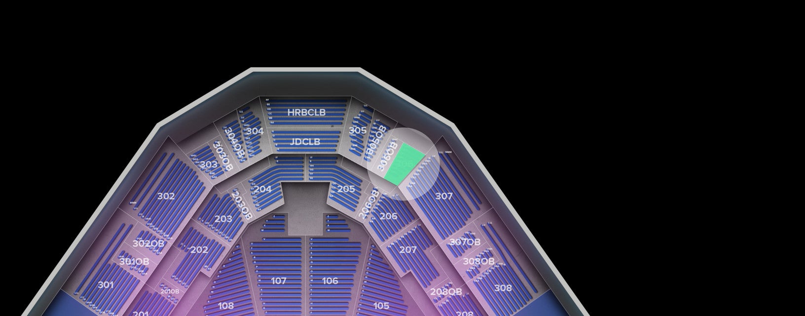 Seat view from Upper