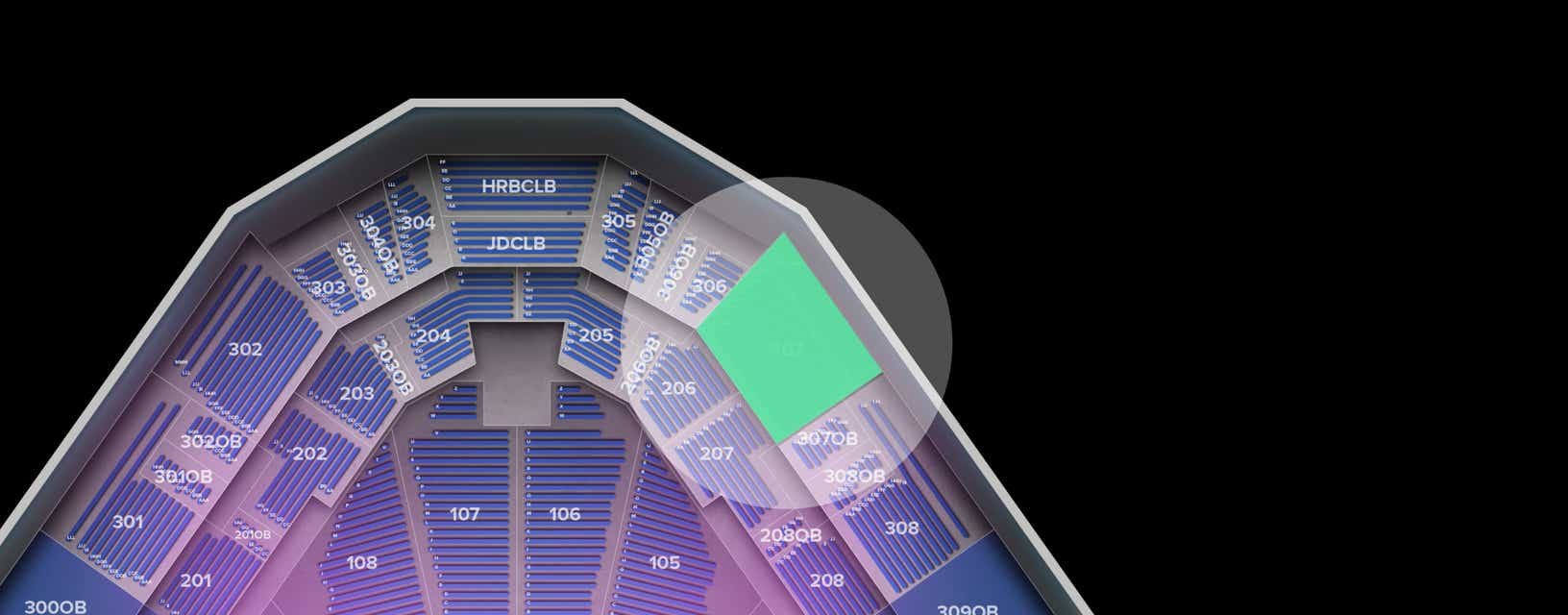 Seat view from Upper