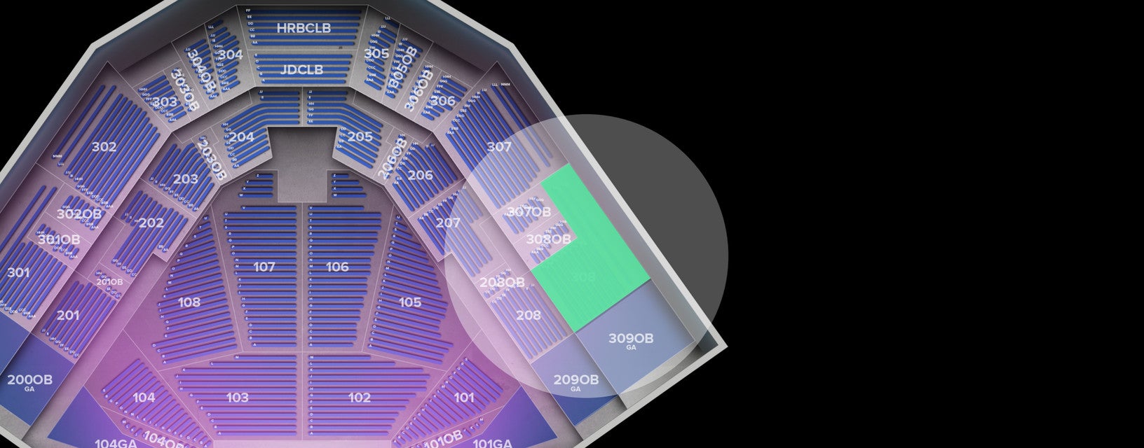 Seat view from Upper