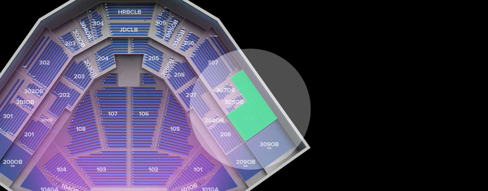 Seat view from Upper