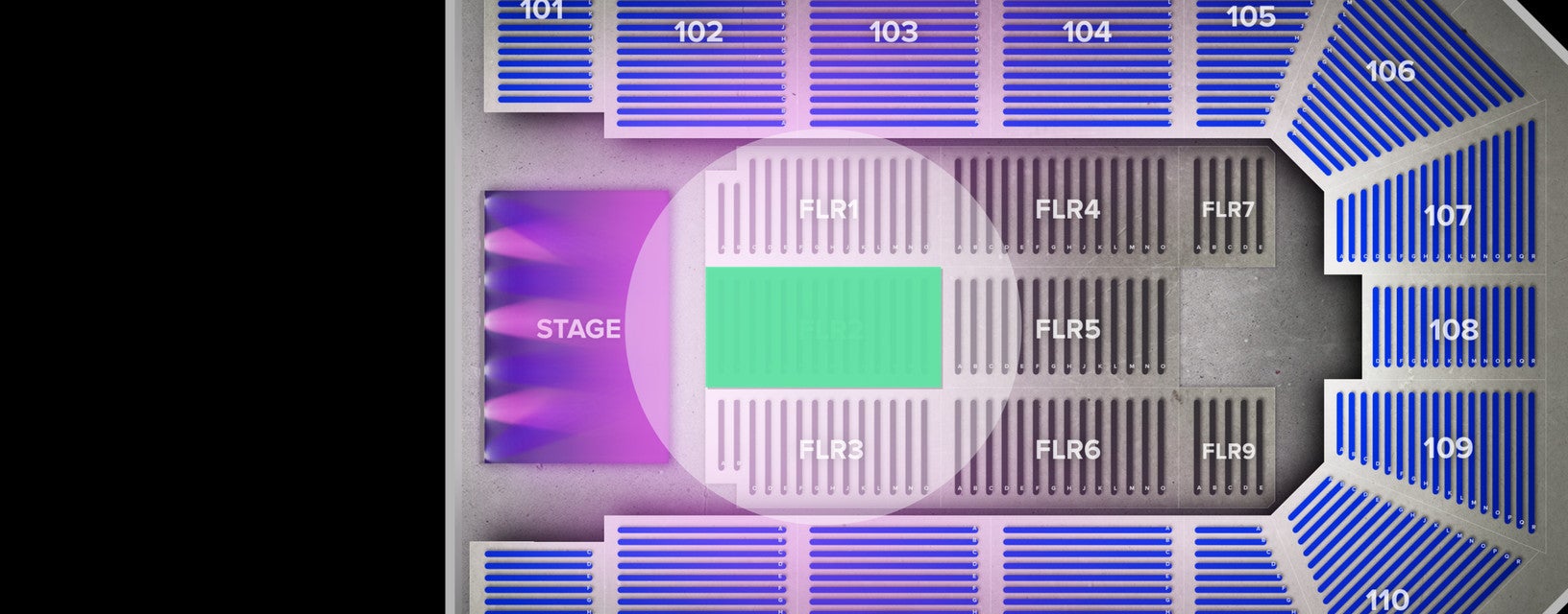 Seat view from Floor