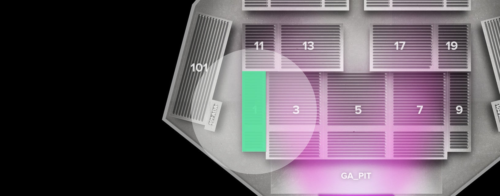 Seat view from Lower