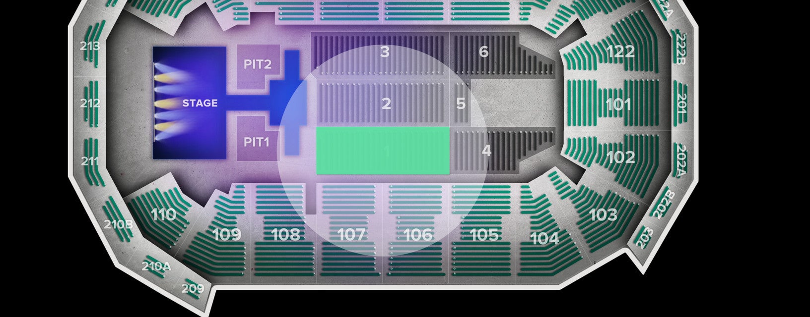 Seat view from Floor