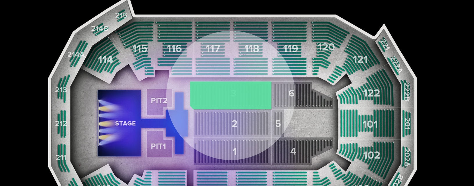 Seat view from Floor