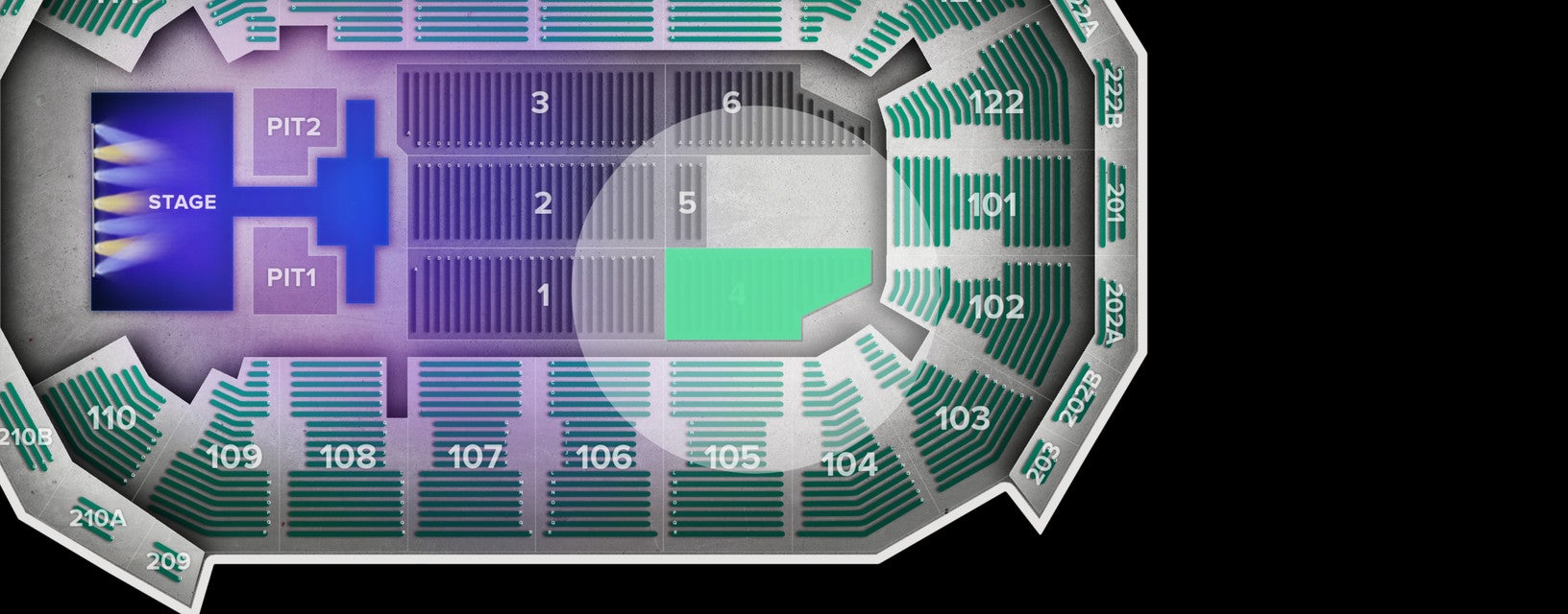 Seat view from Floor
