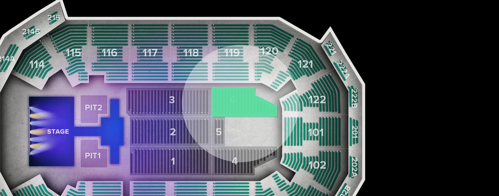 Seat view from Floor