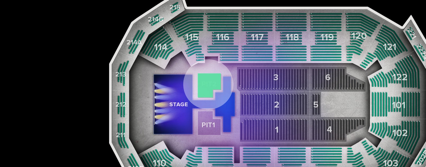 Seat view from PIT2