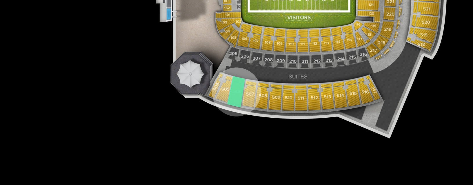 Seat view from Upper Level