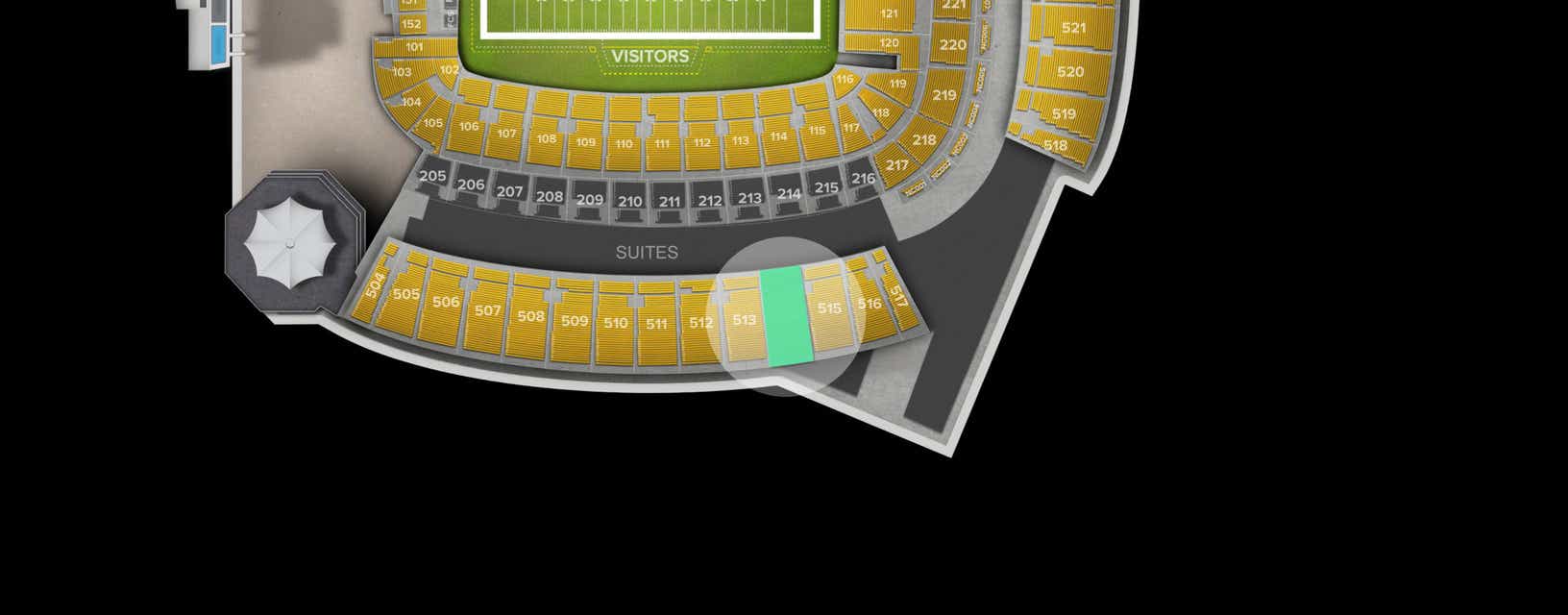 Seat view from Upper Level