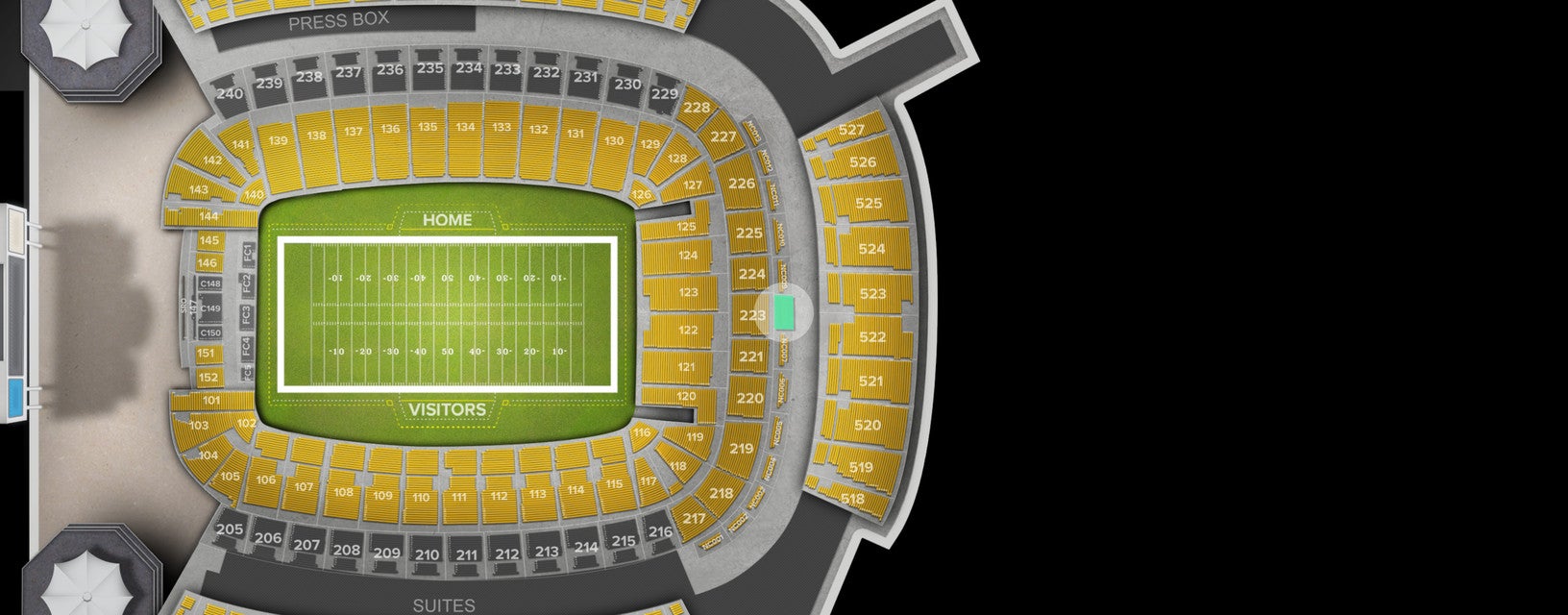 Seat view from North Club