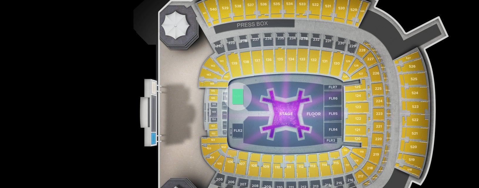 Seat view from Floor