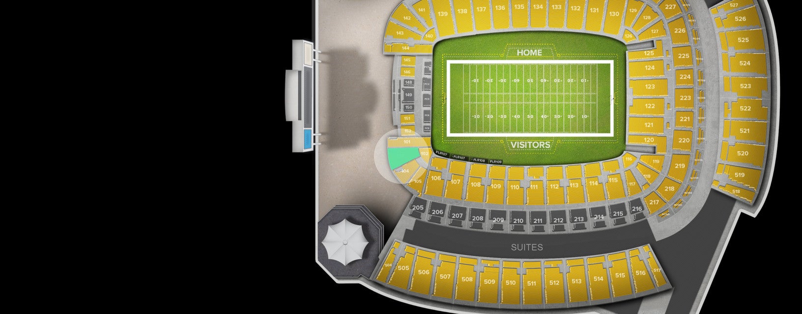 Seat view from Lower Level