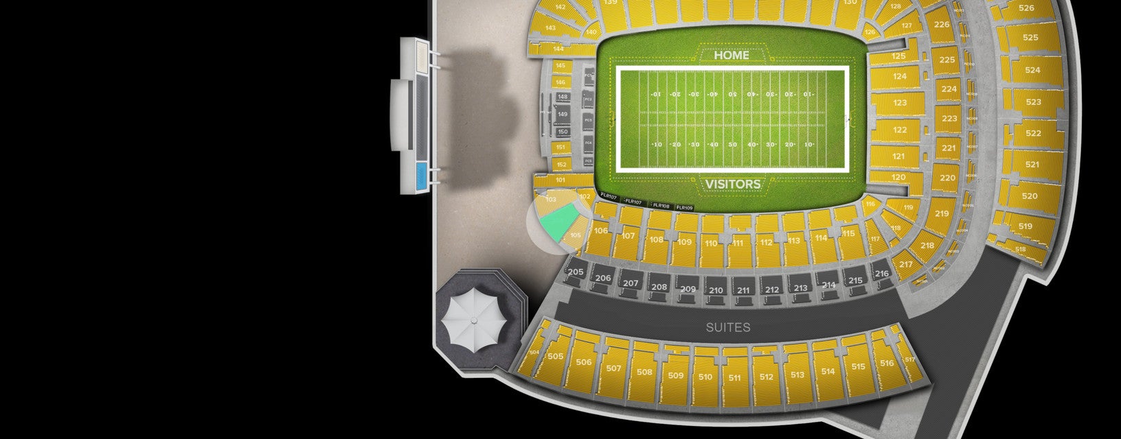 Seat view from Lower Level