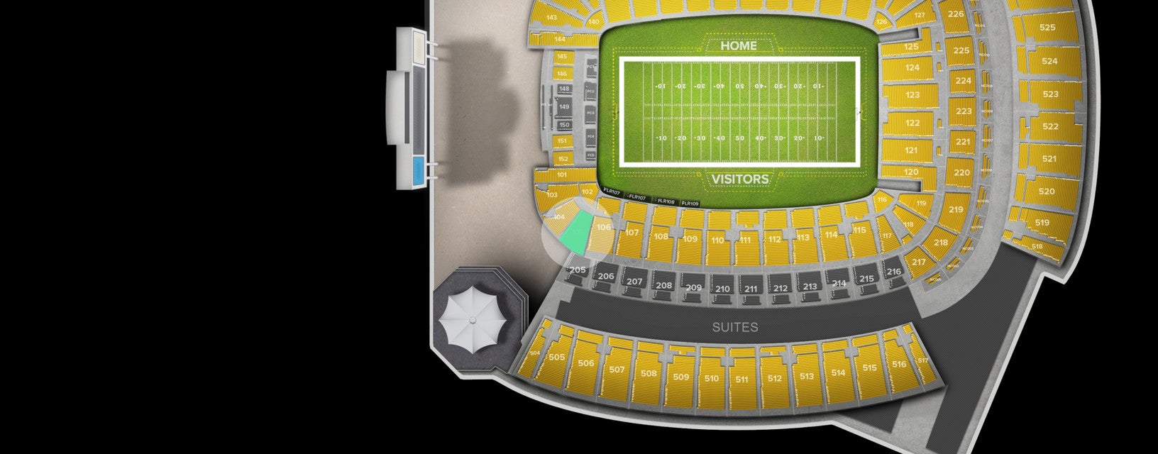 Seat view from Lower Level