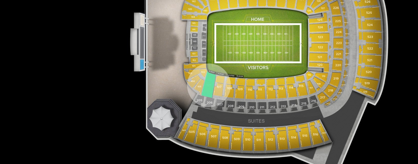 Seat view from Lower Level