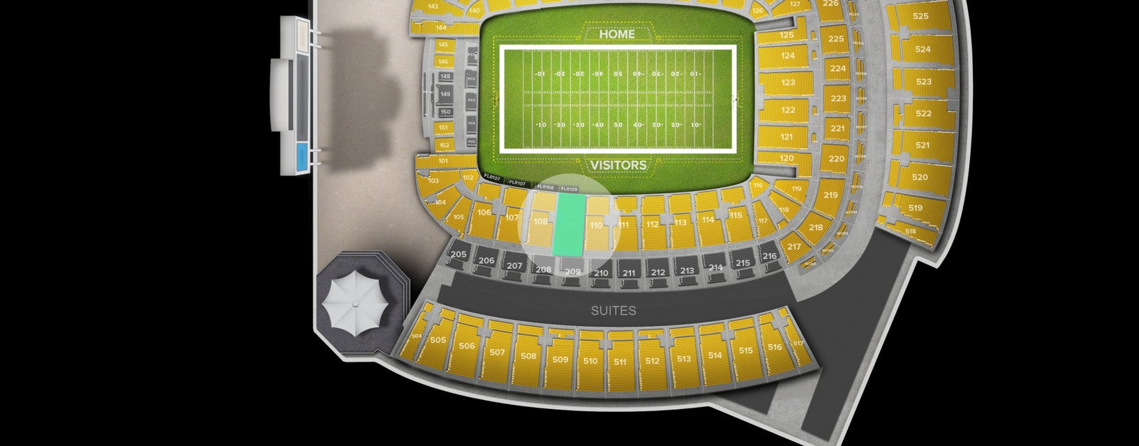 Seat view from Lower Level