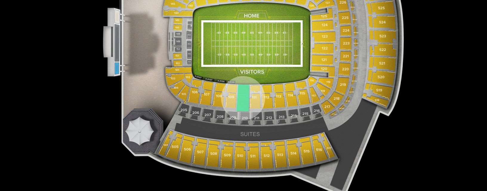 Seat view from Lower Level