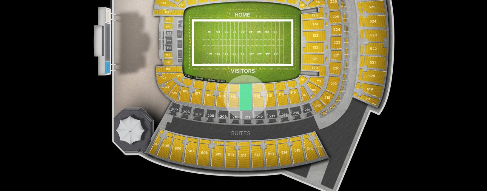 Seat view from Lower Level
