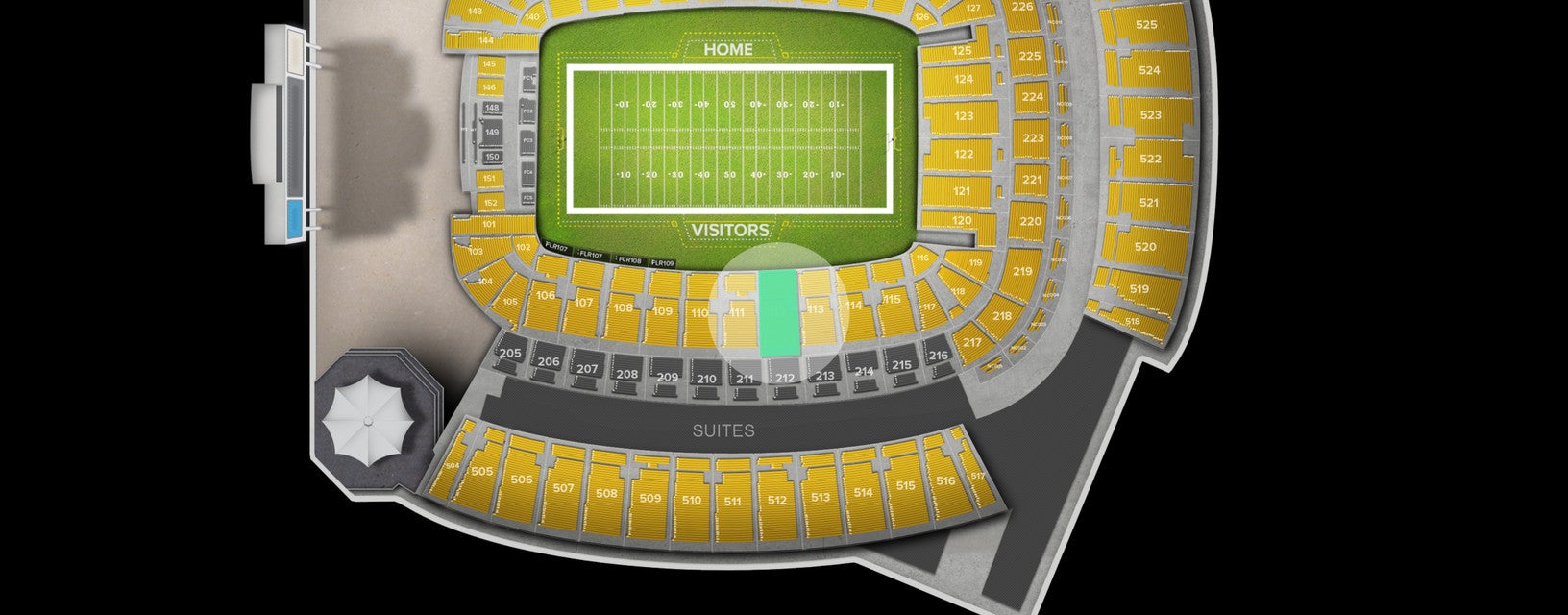 Seat view from Lower Level