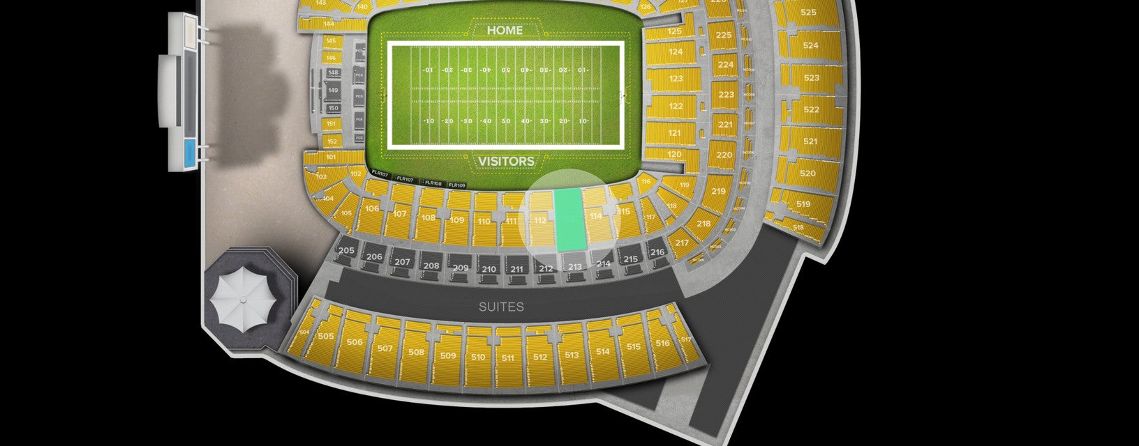 Seat view from Lower Level