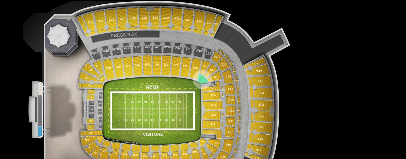 Seat view from Lower Level