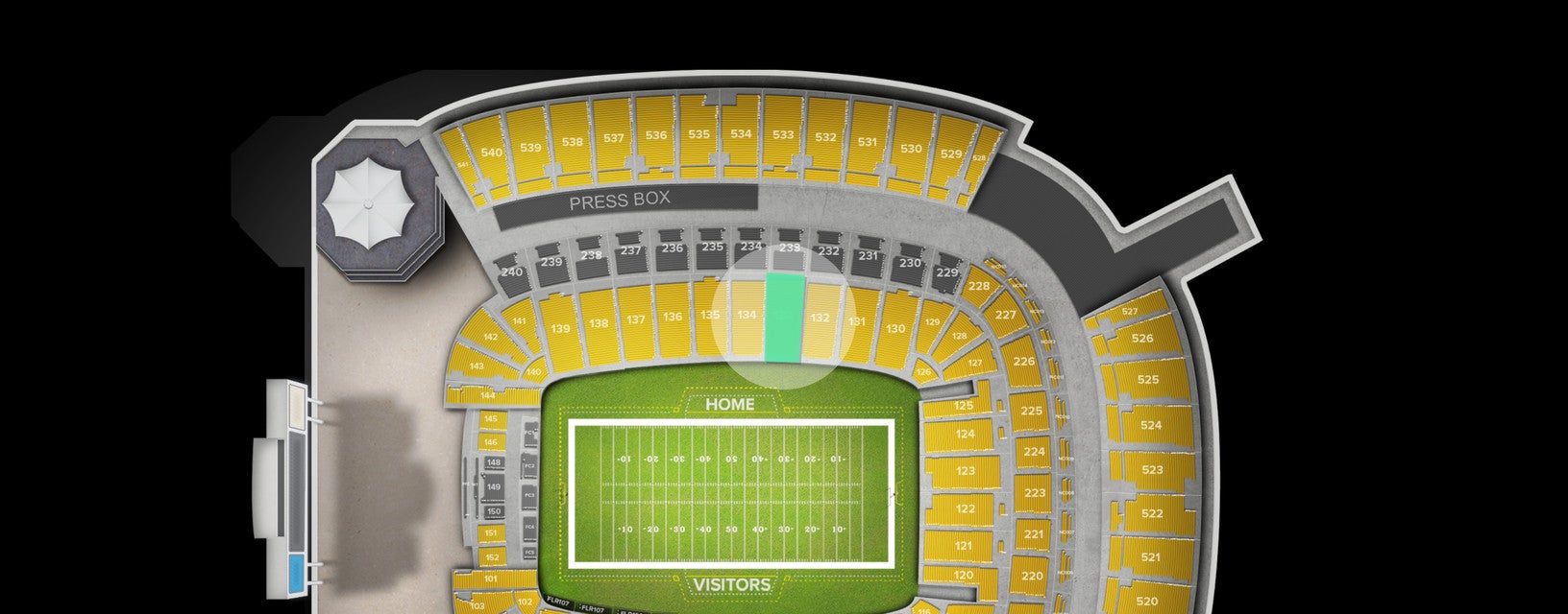 Seat view from Lower Level