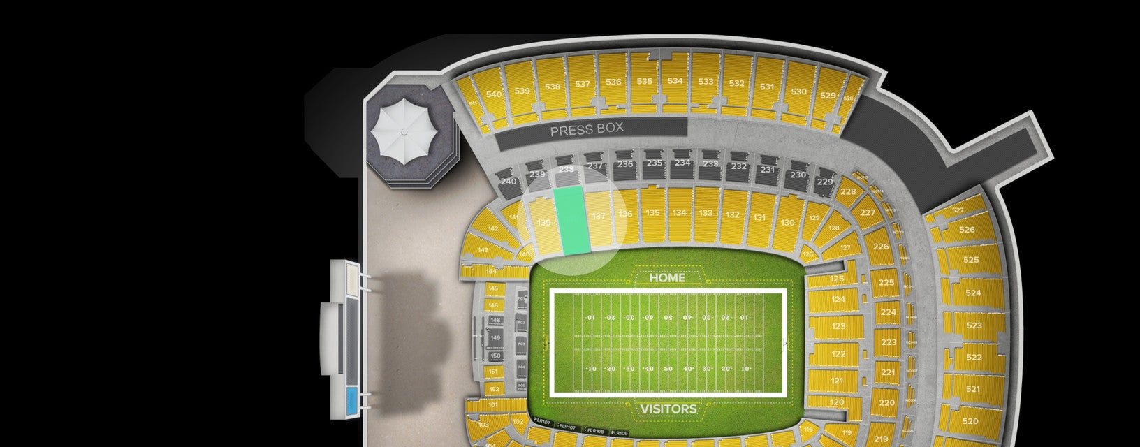 Seat view from Lower Level