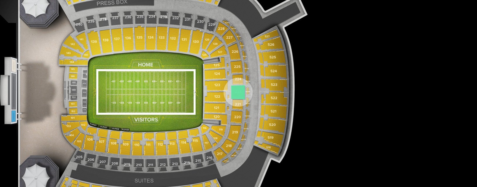 Seat view from Lower Level