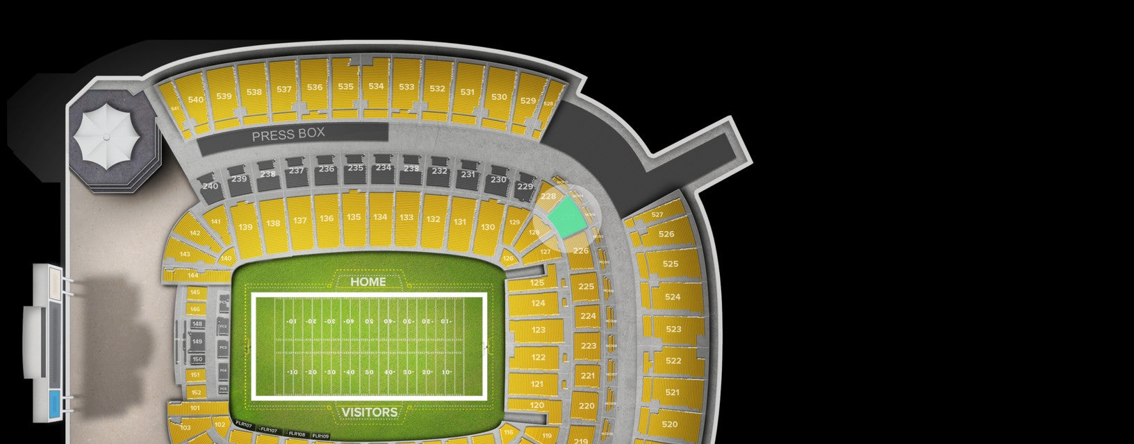 Seat view from Lower Level
