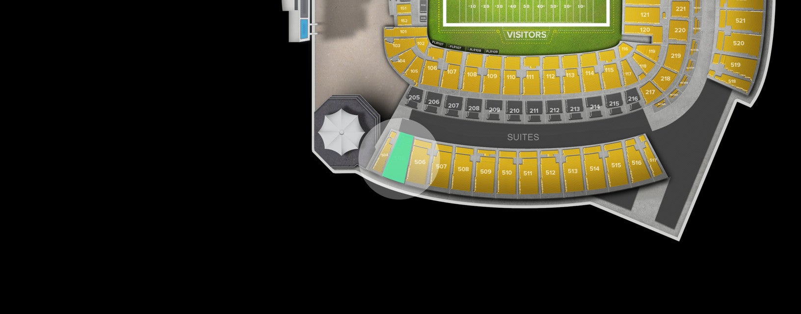 Seat view from Upper Level