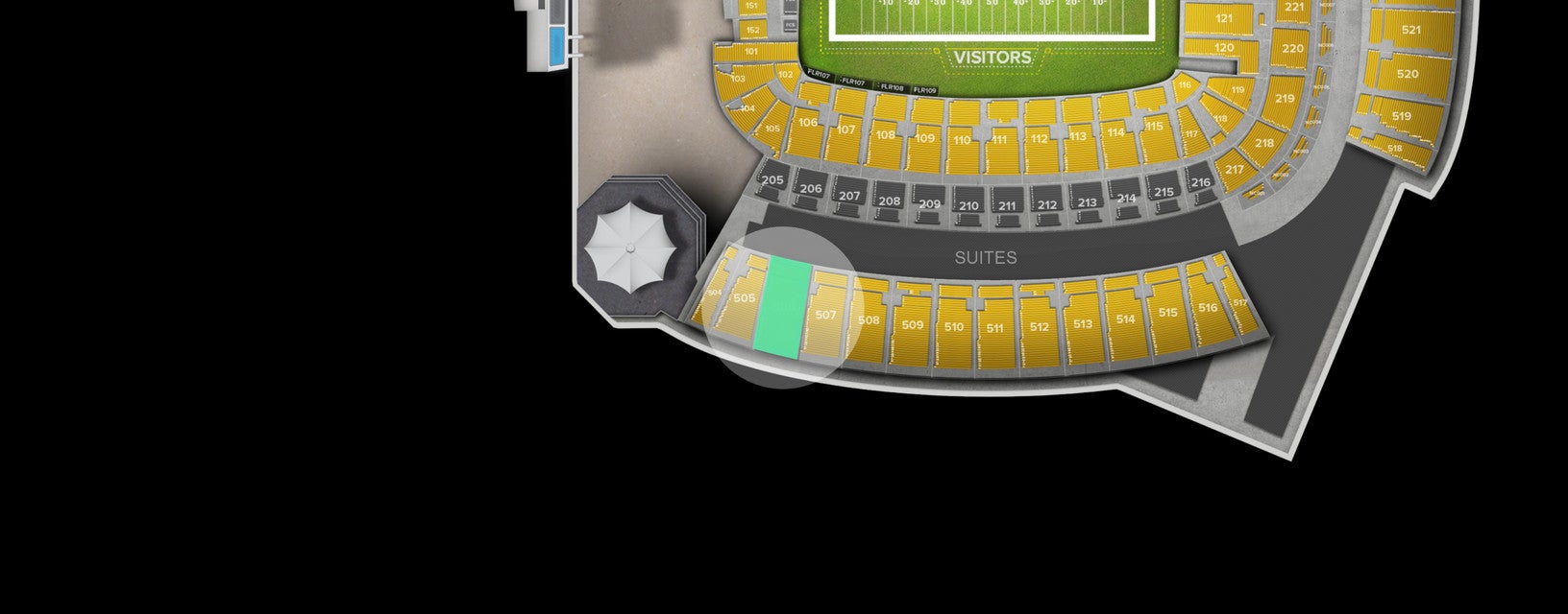 Seat view from Upper Level