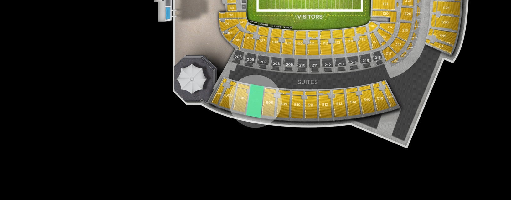 Seat view from Upper Level